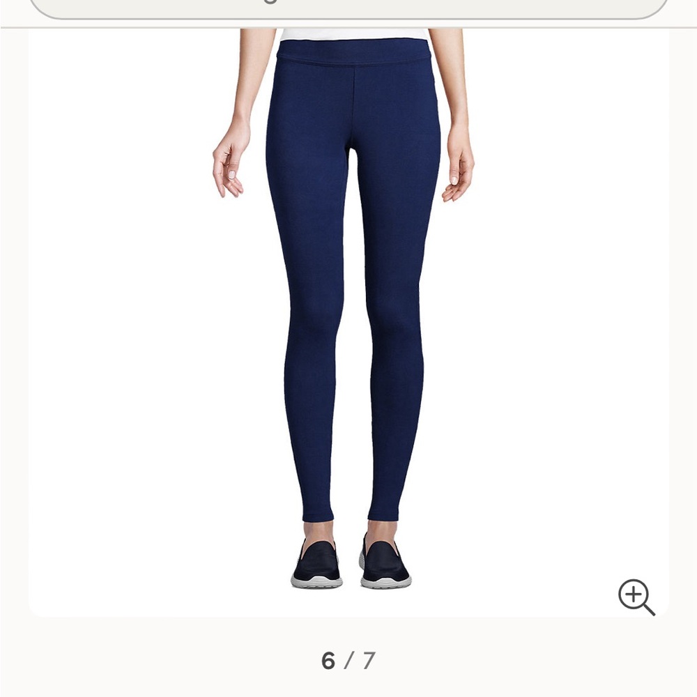 Lands’ End navy Starfish leggings